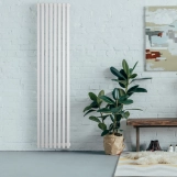 Трубчастий радіатор Betatherm вертикальний Quantum 2 1500x325 (Білий RAL9016М, підк. №99) Фото - 2
